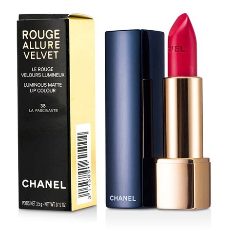 chanel rouge allure velvet la fascinante 38|Chanel Rouge Allure reviews.